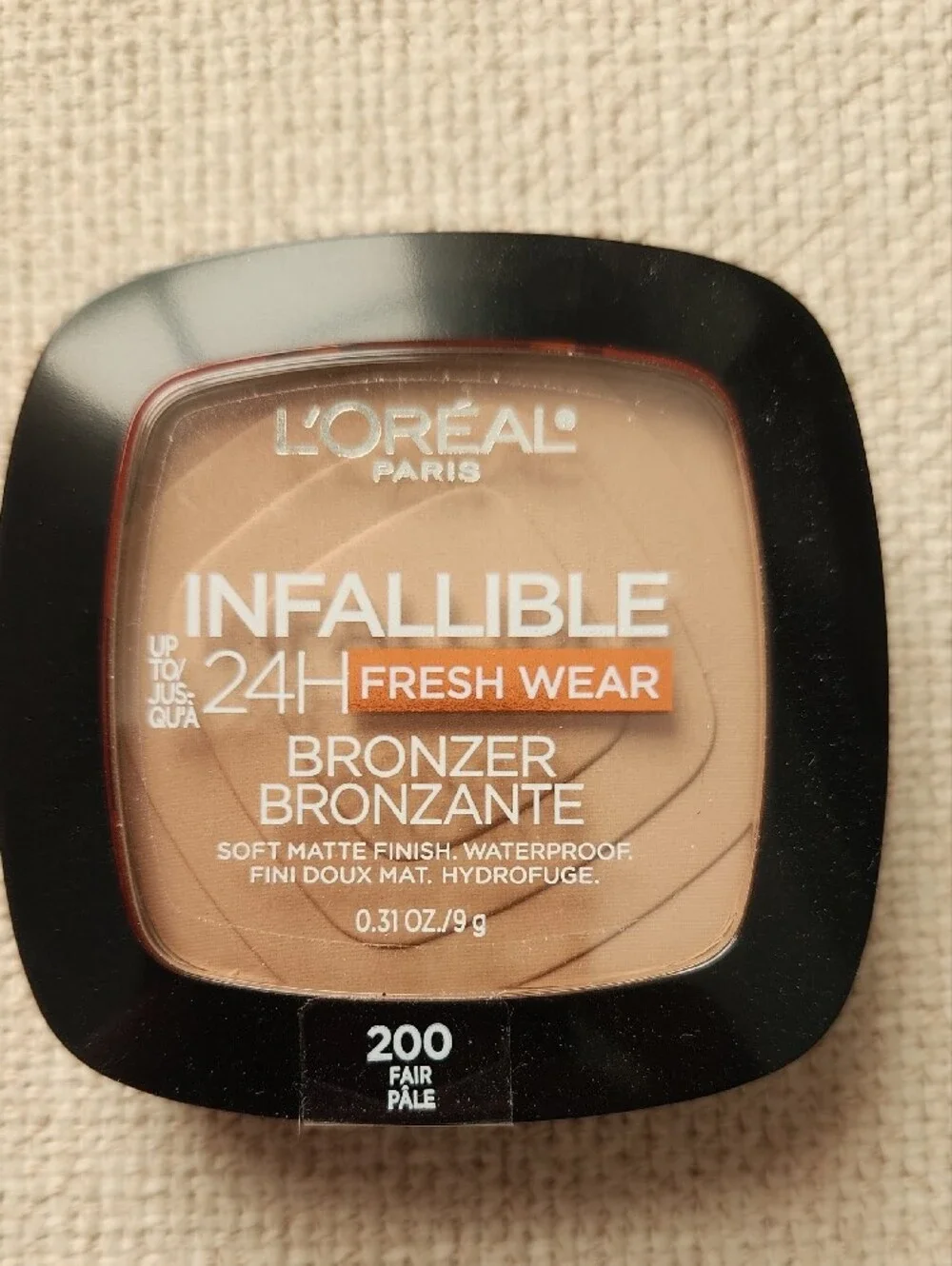 L'Oreal Infallible Fresh Wear Bronzer 200 Fair - Warm Tan